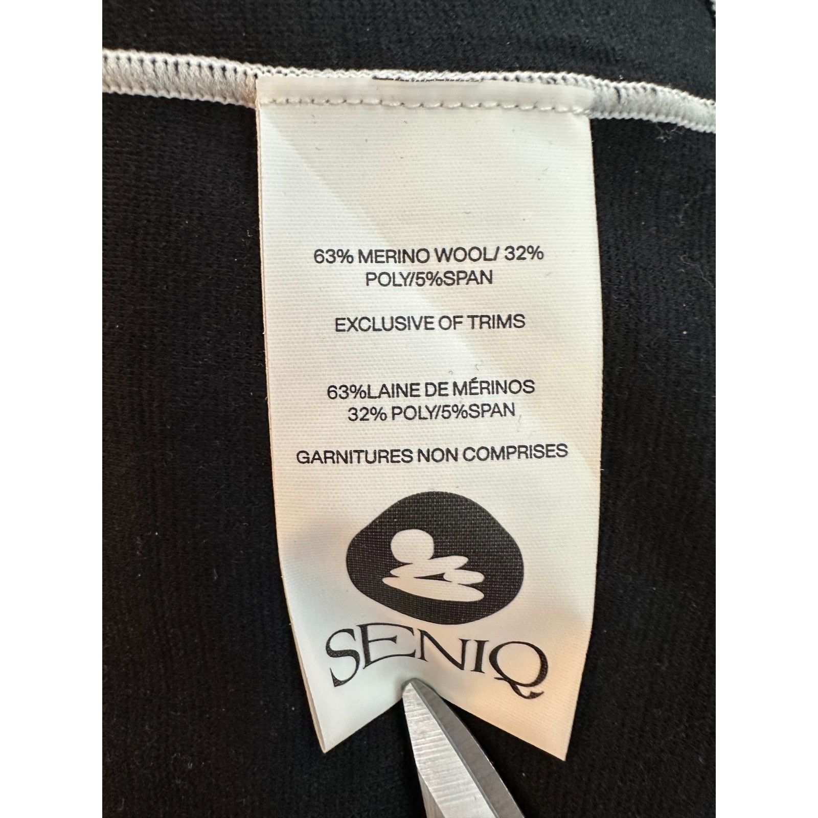 Seniq Wool Sculpt Merino Baselayer Mock Neck After Dark Large — image 6 of 8
